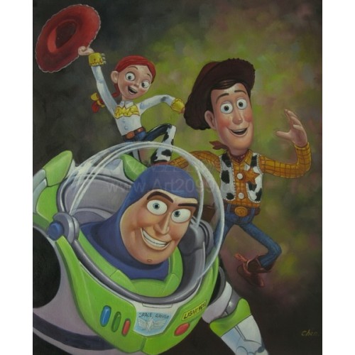 woody and buzz painting